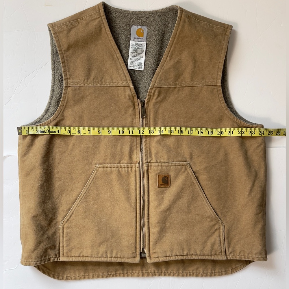 Carhartt vintage Tan Utility Vest XL - Picture 3 of 5